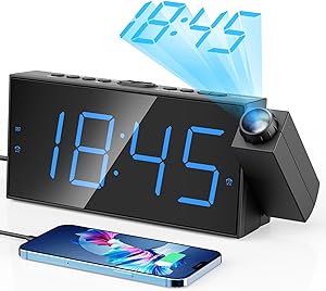 Mesqool Digital Projection Alarm Clock