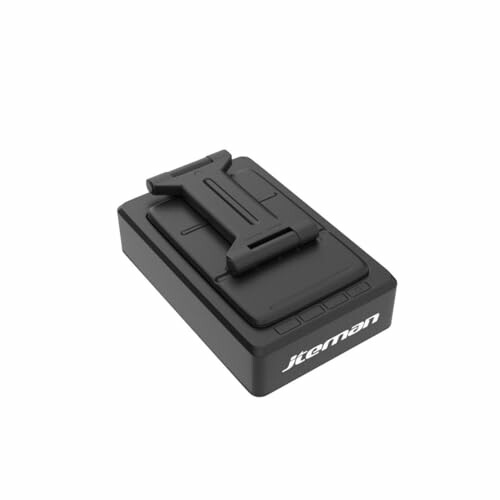 Black GPS tracker device with clip