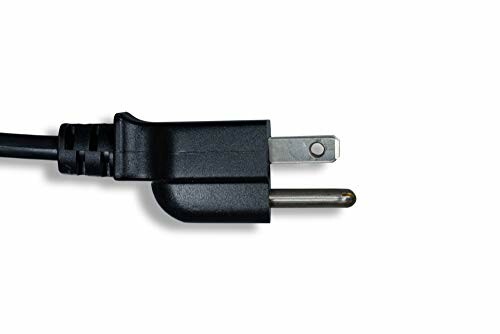 Black power plug on white background