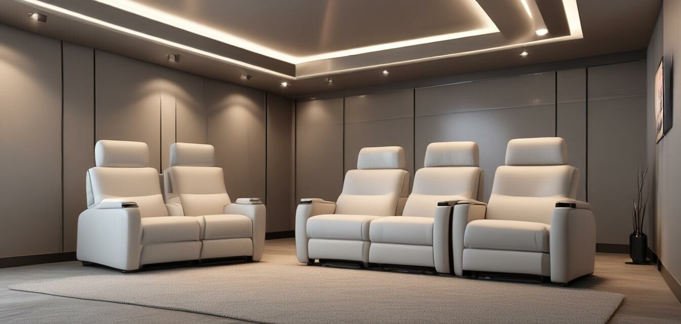 Modern home cinema seating design