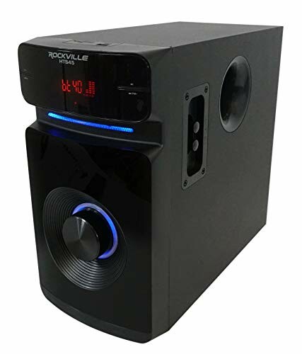 Rockville speaker system with digital display and control knob