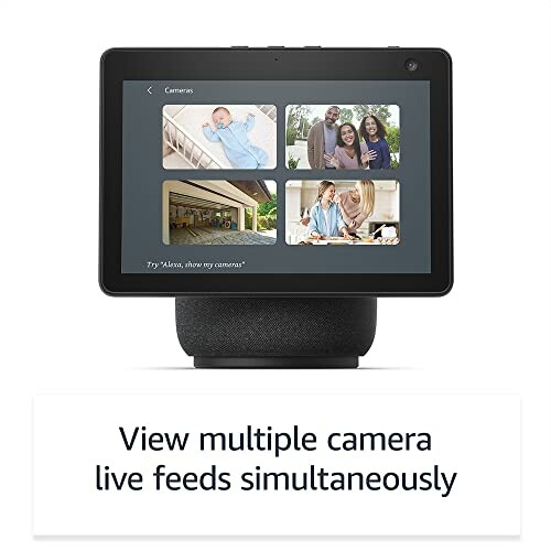 Smart display showing multiple camera live feeds.