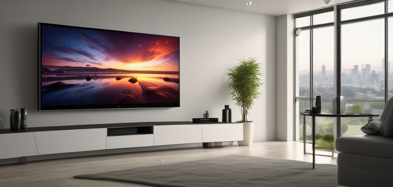 Ultra HD television in a home cinema setup